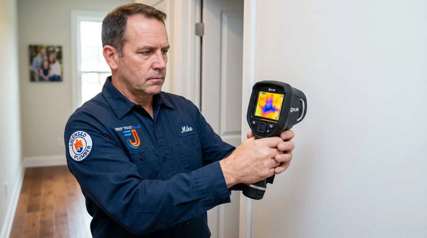 Thermal imaging leak detection by Johns Plumbing LLC in Albers